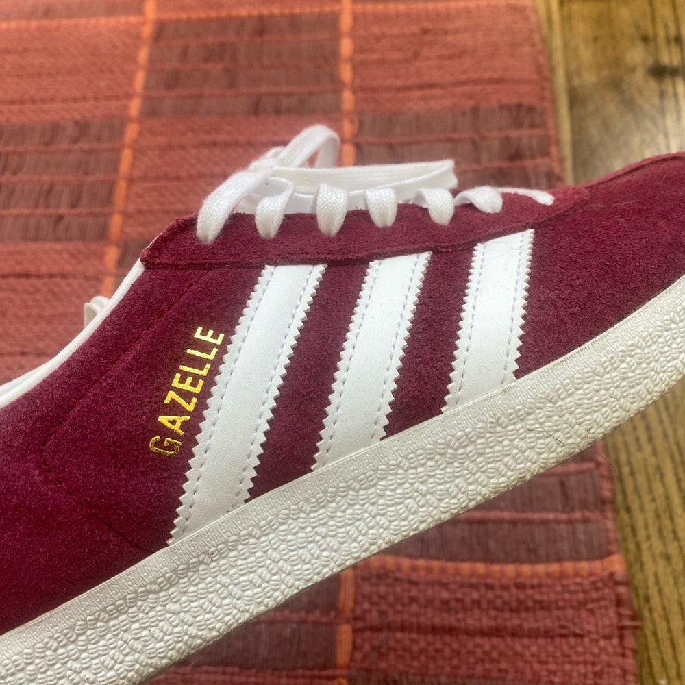 Adidas Gazelles - Collegiate Burgundy (Worn once!)